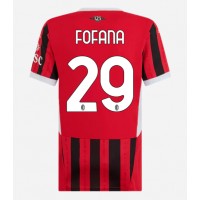 Dres AC Milan Youssouf Fofana #29 Domáci pre Ženy 2024-25 Krátky Rukáv